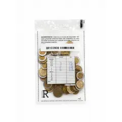GENERICO - Empaque de Recaudación 22 x 13 cm x 30 Unidades - Bolsa de Seguridad para Dinero y Documentos