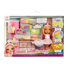 RAINBOW HIGH - Muñeca de Moda Littles Dessert Shop with Kandy Playset