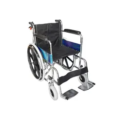 SALUX - SILLA DE RUEDAS ESTANDAR DE ACERO CROMADO