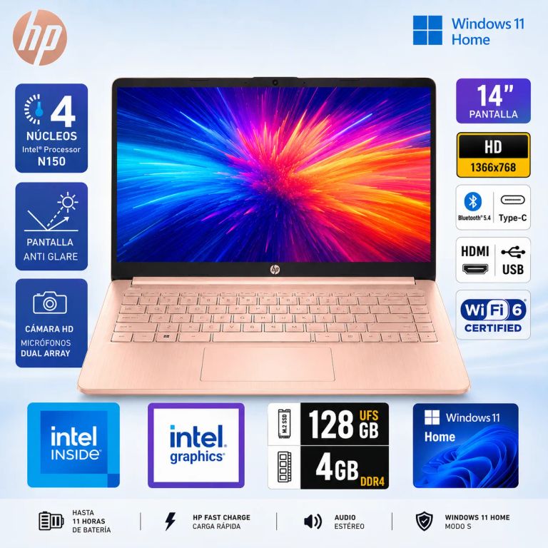 Laptop 14-DQ6105DX N1504GB 128GB UFS 14" (D0SN9UA#ABA)