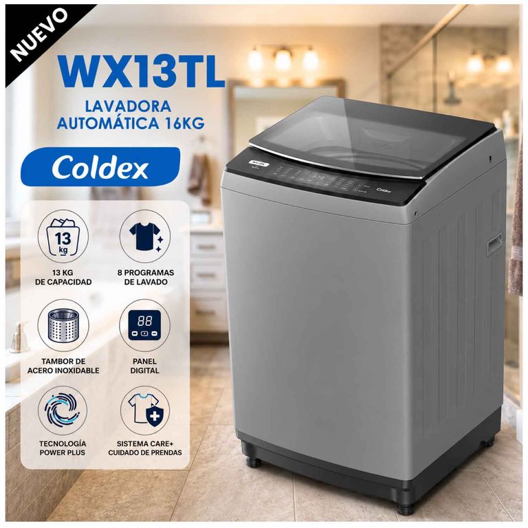 Lavadora Automática 13KG WX13TL - Gris