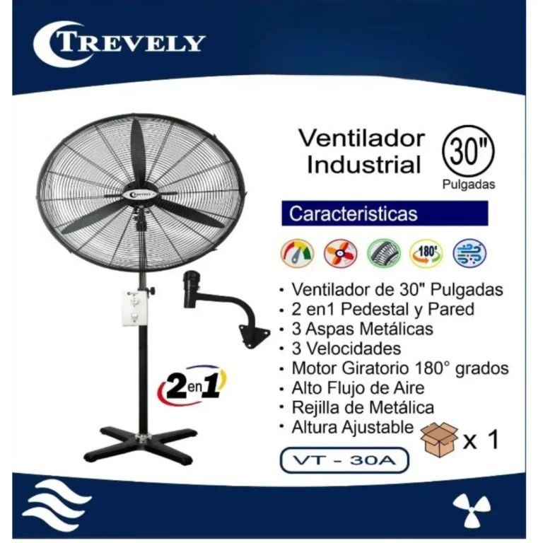 Ventilador Industrial de piso & pared 30 VT-30A - 230W
