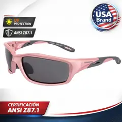 GENERICO - Lentes de seguridad ORIGINAL Crossfire Infinity rosas para mujer ANSI Z87 UV USA BRAND