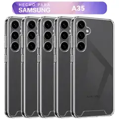 CASE - Combo 5 Space Transparente Compatible con Samsung A35