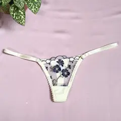 GENERICO - Ropa interior tipo Hilo Mujer Tul y algodón regulable