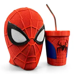 GENERICO - Pack Spiderman - Palomera 3D y Vaso Inspirado en Spiderman - 22cm Alto