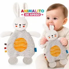 GENERICO - Peluche de apego con mordedor para calmar la Denticion 1 Pieza