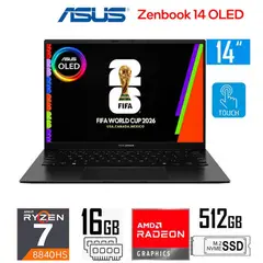 ASUS - Zenbook 14 OLED Ryzen 7-8840HS, AMD Radeon Graphics16GB RAM, 512GB SSD, 14″ WUXGA OLED, Tactil