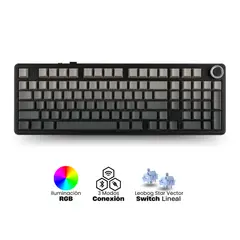 AULA - Teclado Mecanico F99 Pro Epomarker Negro