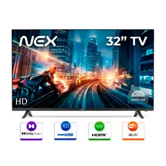 NEX - Televisor Smart 32 Pulgadas LED HD TVLED32S Android tv