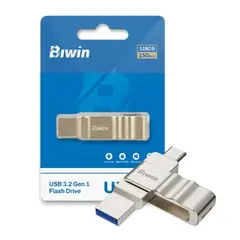 BIWIN - Memoria Usb Duo 128gb Metal Ud150 Usb 3.2 Tipo C