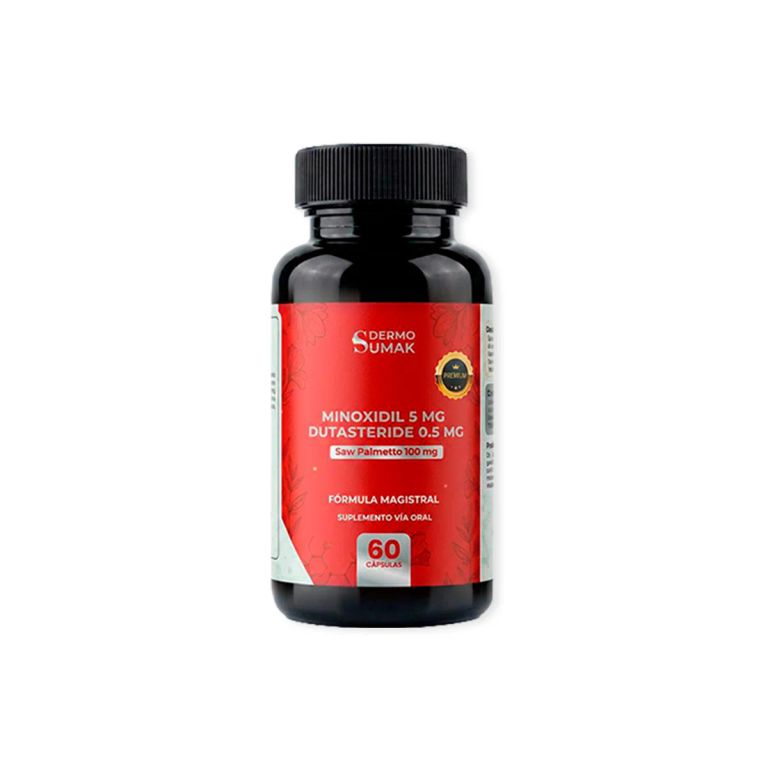 Minoxidil 5mg & dutasteride 0.5mg & Saw Palmetto 60 capsulas Dermo Sumak