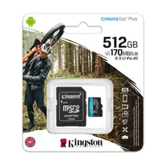 KINGSTON - Microsdxc Canvas Go Plus Sdcg3 512 Gb 170 Mb/s