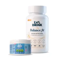 LVLDRINK NUTRITION - Batido control de peso 1kg + Fibra 200 g - Nutrición Completa