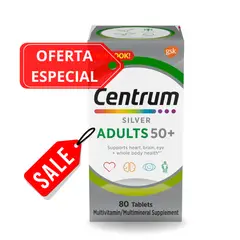 Centrum - SILVER ADULTOS 50+ 80 TABLETAS
