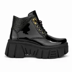 NEBULA - Botas Mujer Denizli - Negro Charol 2