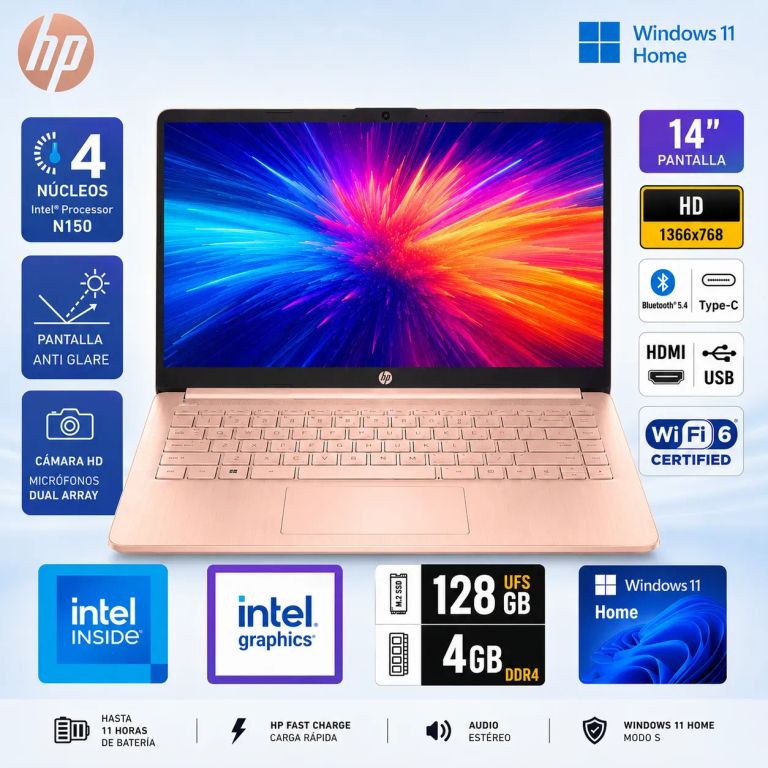 Laptop 14-DQ6105DX N1504GB 128GB UFS 14" (D0SN9UA#ABA)