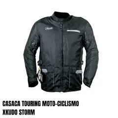 GENERICO - CASACA MOTO XKUDO STORM TOURING NEGRO