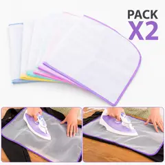 GENERICO - Manta Protectora para Plancha Antibrillo y Anti Quemaduras Pack x2