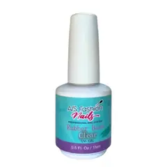 GENERICO - ESMALTE RUBBER BASE AS FASHION NAILS TRANSPARENTE - 15ML