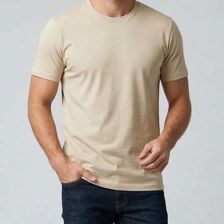 Polo Básico Hombre Algodón Regular Fit Beige