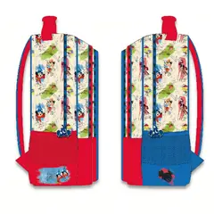 GENERICO - Set de Mochila A4 con Ruedas Lonchera y Cartuchera Mickey Mouse