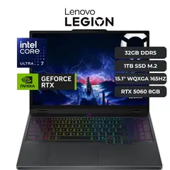 LENOVO - LEGION 5 15IAX10 CORE ULTRA 7 255HX 32GB 1TB SSD 15.1 WQXGA RTX 5060 8GB WIN 11