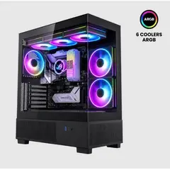 HALION - Case Gamer FISH TANK HPRO-735 Mid Tower ATX