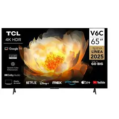 TCL - Televisor 65 UHD 4K V6C Google tv.