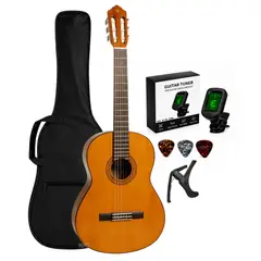 Yamaha - Guitarra Clásica C40 con Funda y Accesorios