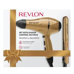 Revlon - Set Estilizador Control de Frizz Dorado