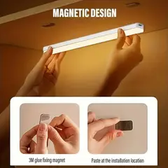 GENERICO - Barra de luz LED con sensor de movimiento 30cm Imantados