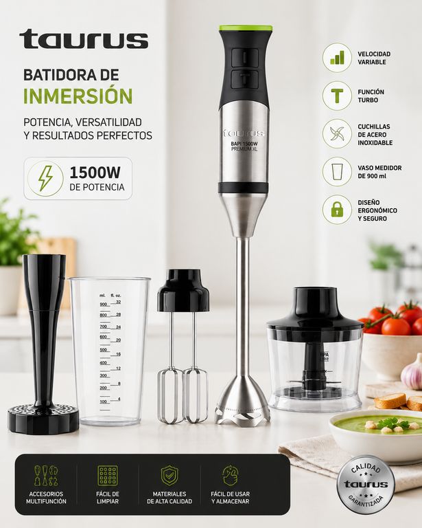 Combo Batidora Bapi 1500W y Waflera Sweet