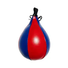 GENERICO - PERA DE BOXEO PUCHING BALL SPEEDBAG ENTRENAMIENTO SIN CUERDAS ROJO AZUL