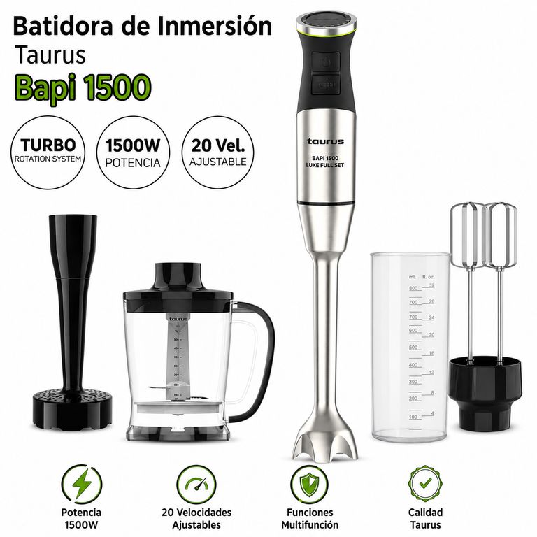 BATIDORA DE INMERSIÓN BAPI 1500 LUXE FULL SET