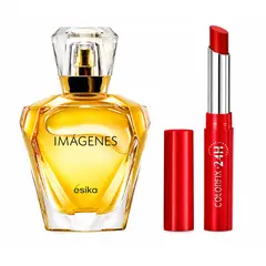 Esika - Set Perfume Mujer Imágenes + Labial ColorFix Ésika