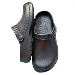 GENERICO - Calzado zapato chef cocinero zuecos antideslizantes blanco negro Basic doctor nana