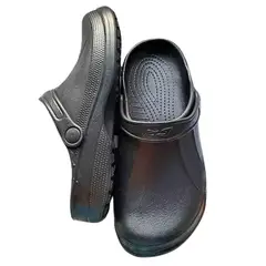 GENERICO - Calzado zapato chef cocinero zuecos antideslizantes blanco negro Basic doctor nana