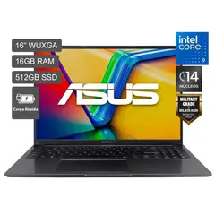 ASUS - Laptop Vivobook 16 Intel Core 9 270H 16GB 512GB SSD 16" WUXGA Win11