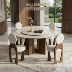TU MESITA - Juego de comedor minminalista Sol 4 sillas Blanco Negro