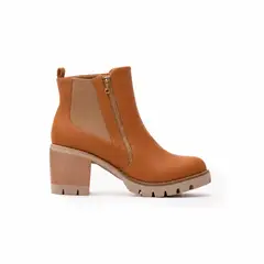 NEBULA - Botines Mujer Bolonia - Camel