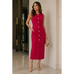 ARMA TU LOOK - VESTIDO SIENA CUELLO REDONDO LARGO CON CIERRE EN LA ESPALDA