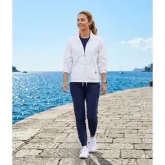 GENERICO - Casaca para mujer, ligera, casual, primavera, cortavientos, con cremallera y bolsillo