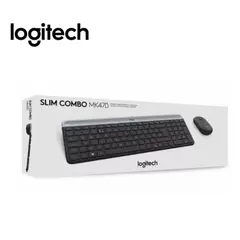 LOGITECH - Como Teclado y Mouse MK470 Slim Black