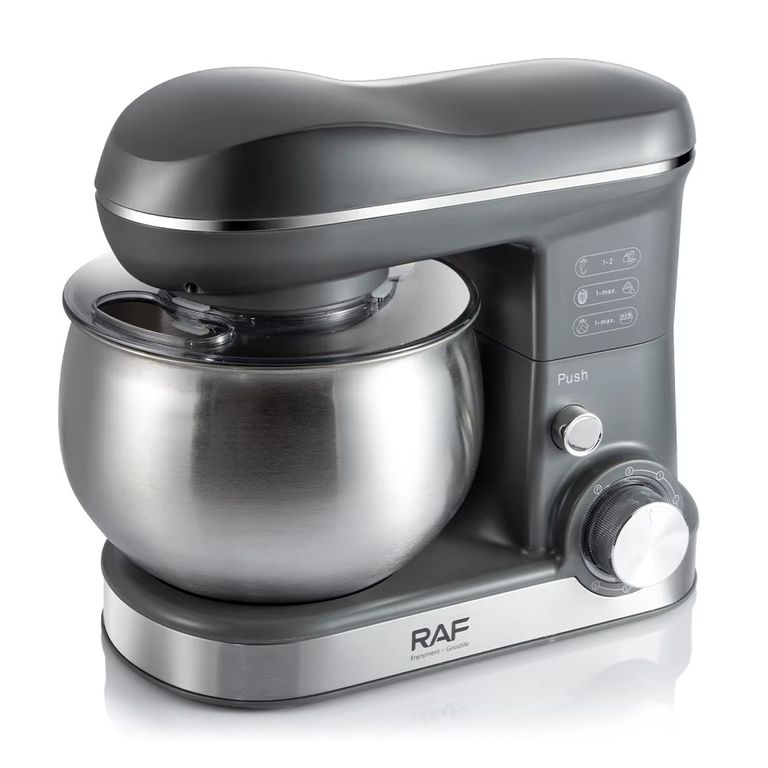 Batidora Planetaria RAF 4L 6V 1600W 3 en 1 Anti-Splash Gris R6616