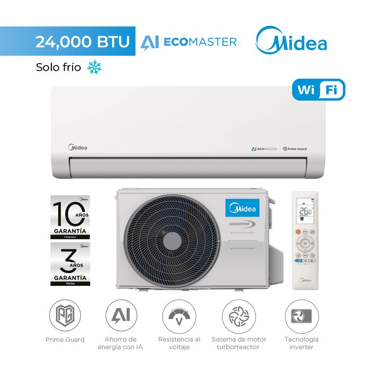 AI EcoMaster Pro 24,000 BTU Inverter WIFI - Frío Solo