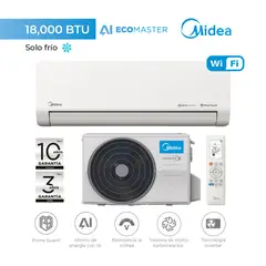 Midea - AI EcoMaster Pro 18,000 BTU Inverter WIFI - Frío Solo