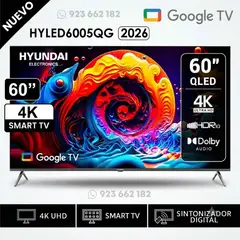 Mabe - Televisor Hyundai 60 HYLED6005QG QLED 4K UHD Gris