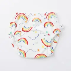 GENERICO - Calzón de Entrenamiento Blanco Diseño Arcoiris Talla M