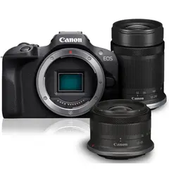 CANON - EOS R100 Kit doble zoom RF-S 18-45mm + 55-210mm IS STM